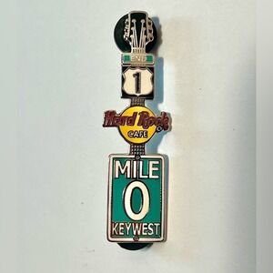 Hard Rock Cafe Key West Mile 0 Guitar Pin End of US 1 NEW